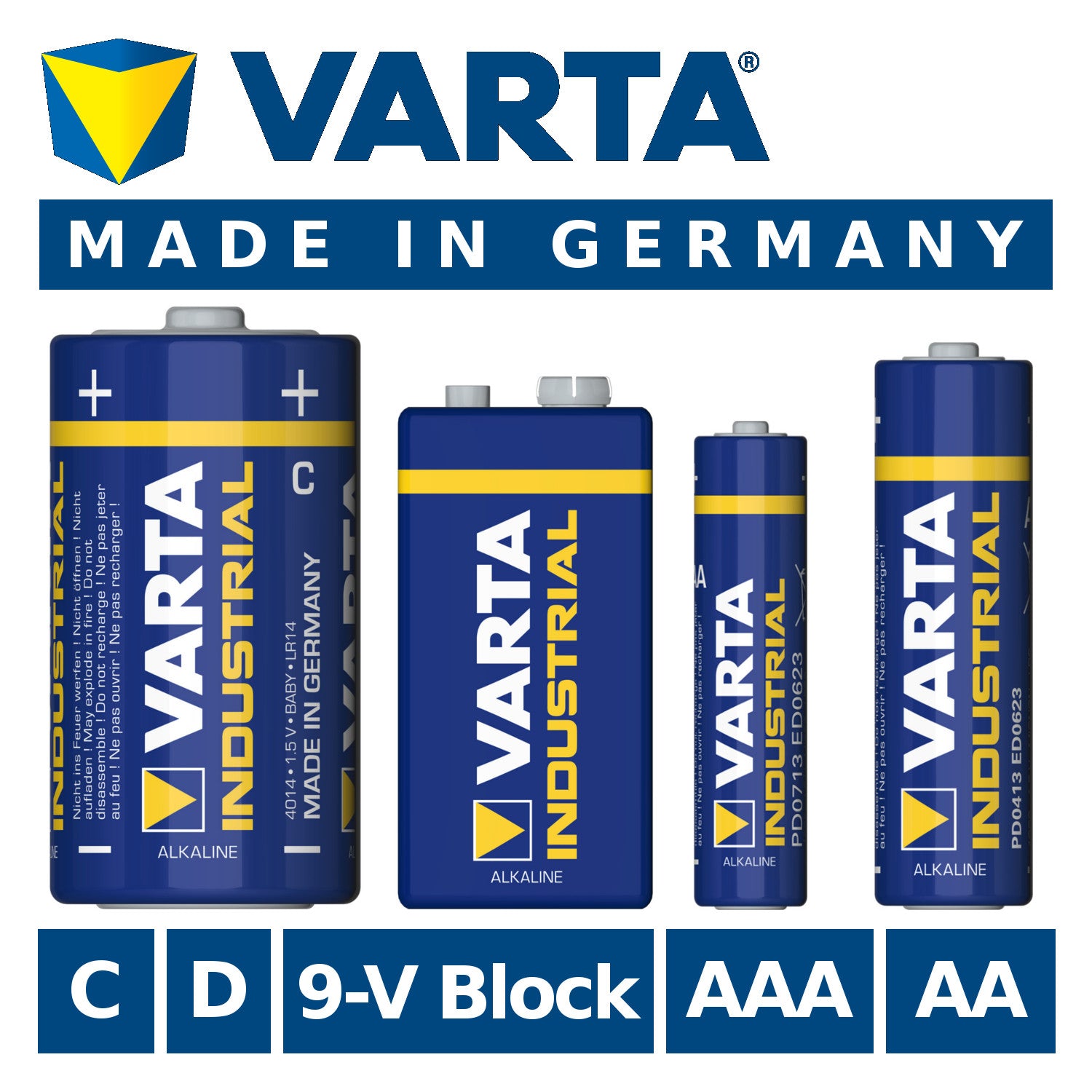 Varta Alkaline – 1x Varta Industrial 4003 R-03 LR03 AAA Alkaline Battery – image 5
