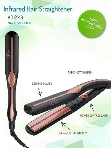 ADLER Hair Straighteners – AD 2318 Infrared Hair Straightener – image 8
