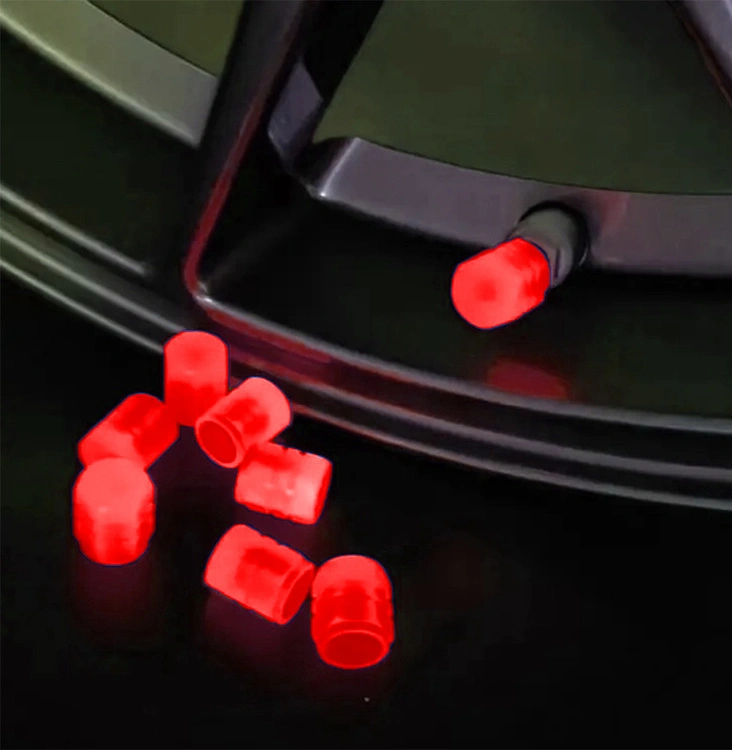 ATL Bicycle parts and accessories – RW25B Light-Up Valve Caps, 2-Pack, Red – image 3