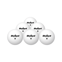 Rebel Set of table tennis balls *, ABS material, 6 pcs, REBEL ACTIVE
