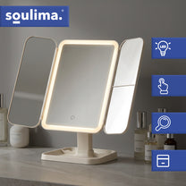 SOULIMA The remaining – Soulima 26952 Fold-Out LED Makeup Mirror – image 4