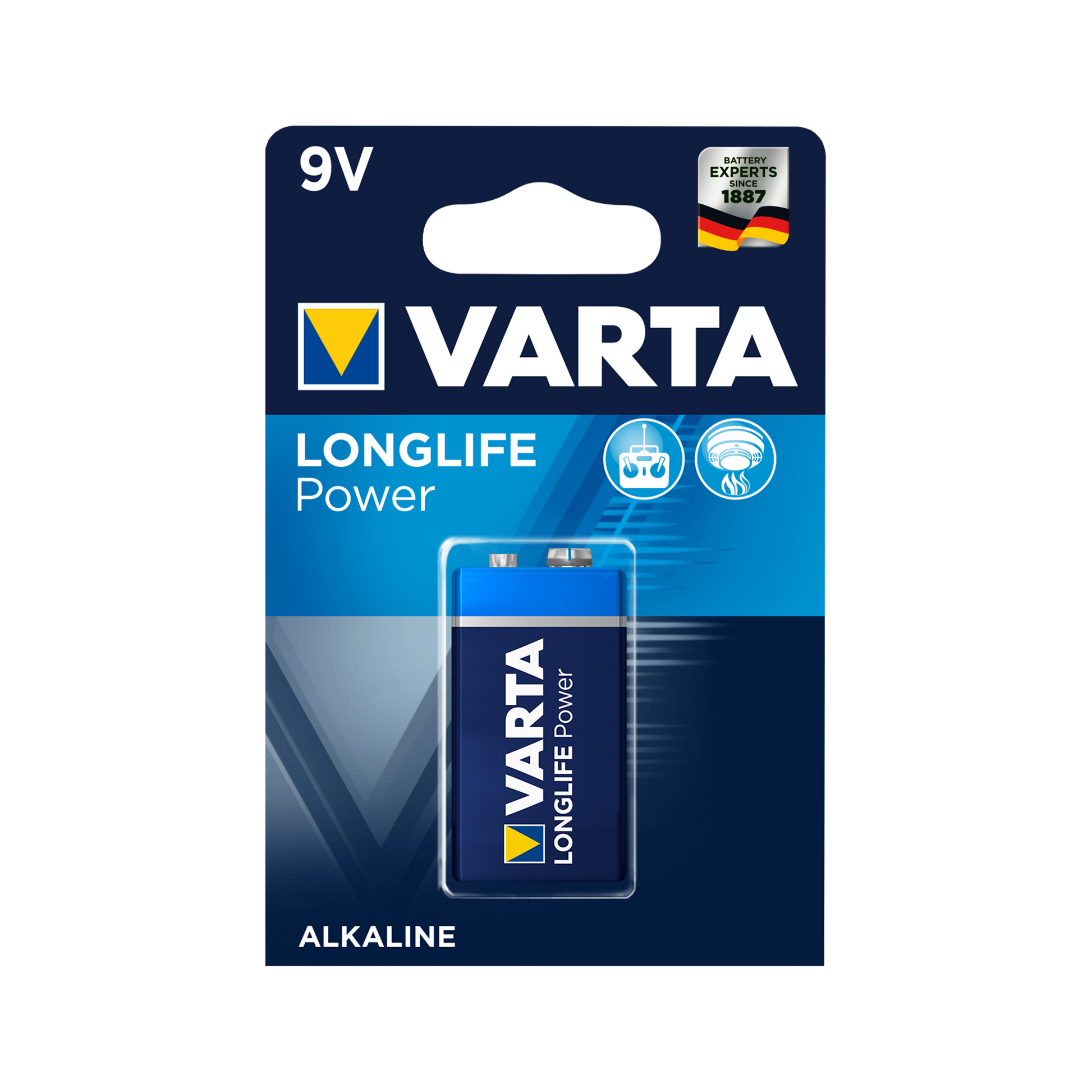 Varta Alkaline, coin-cell – VARTA 9V LONGLIFE Alkaline Battery, 1 per pack