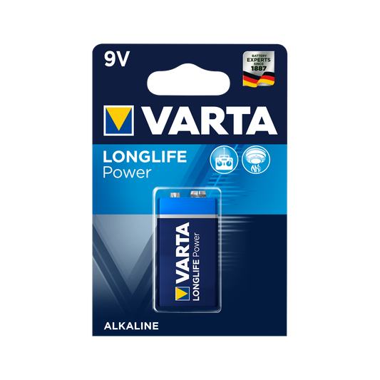 Varta Alkaline, coin-cell – VARTA 9V LONGLIFE Alkaline Battery, 1 per pack