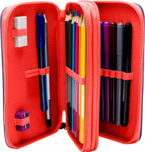 KIDS EUROSWAN Pencil – Two-compartment pencil case with Spider-Man accessories, red and blue – image 2