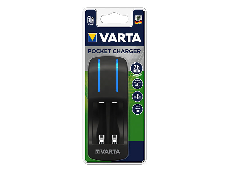 Blow Chargers for – 75-472# Mini Charger + 2xAA 2100mAh Varta, White`