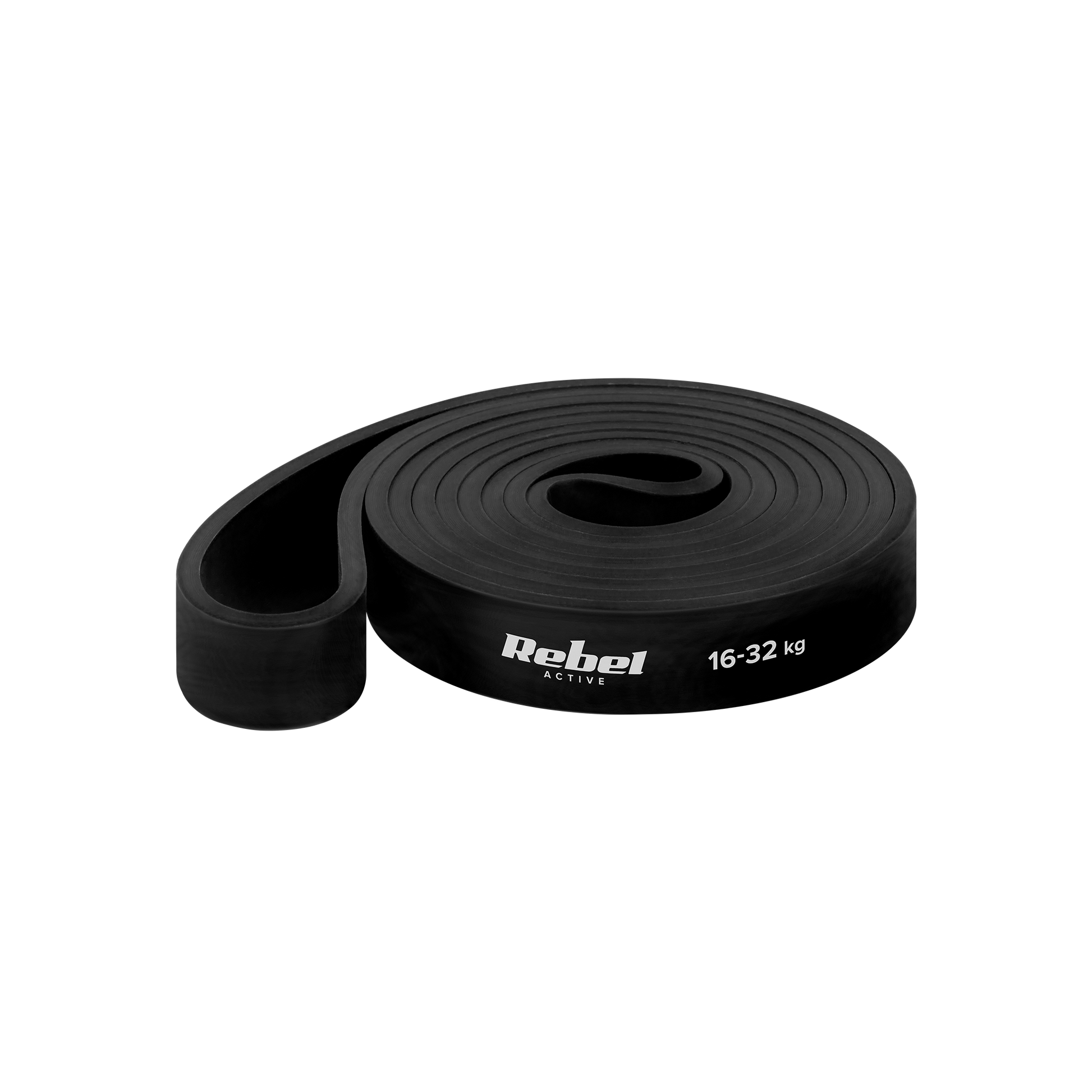 Rebel TPE Exercise Band - Power Band PT-3, Black, 16-32 kg REBEL ACTIVE