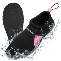 TRIZAND Black and Pink Water Shoes - Size 37, 5 mm, Trizand