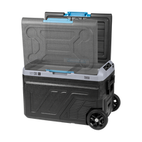 Teesa TEESA Professional Compressor-Powered Portable Refrigerator with Freezing Function, 40L, DC 12/24, AC 230V, battery-powered option, large wheels and a sturdy handle, Bluetooth, two compartments – image 2