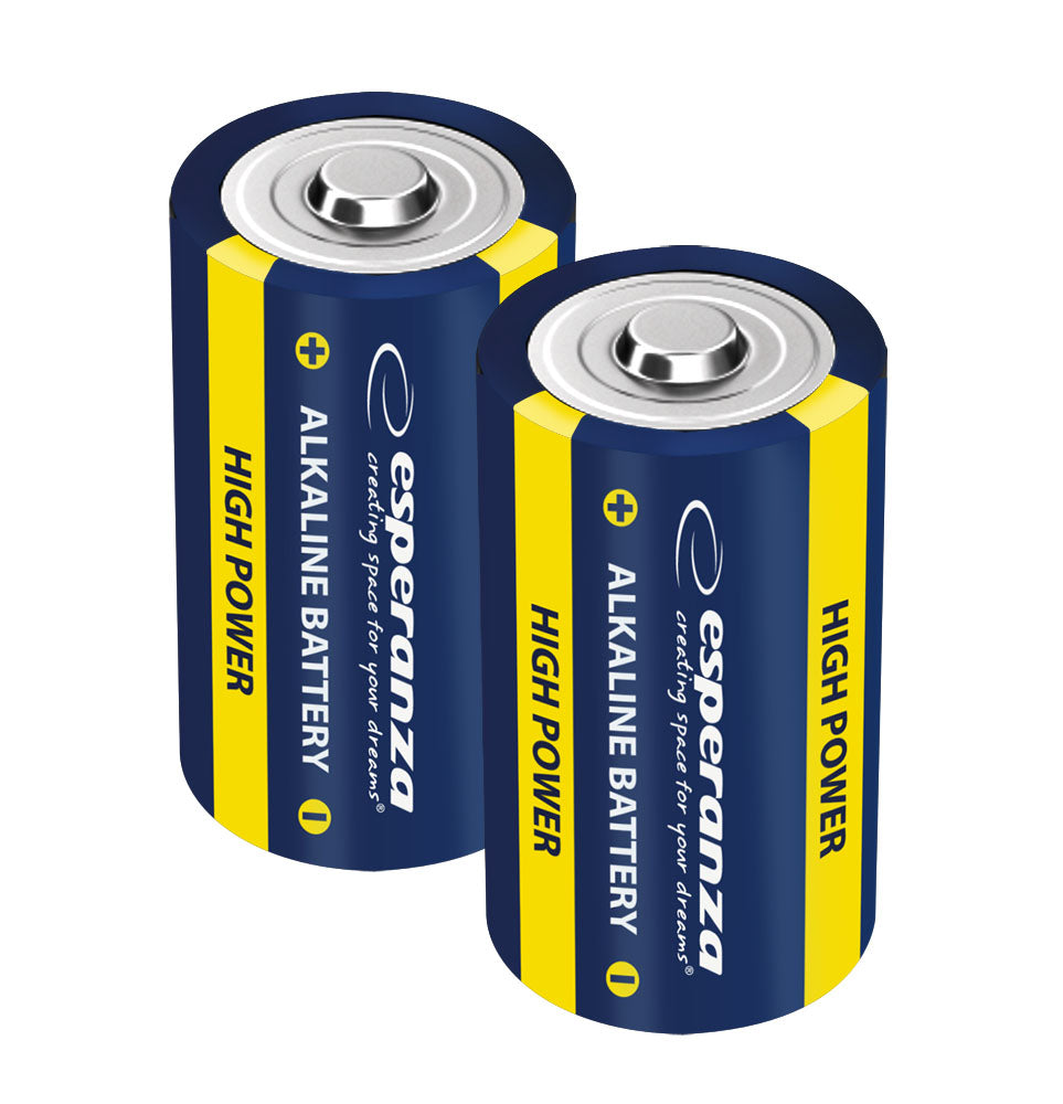 Esperanza Alkaline, coin-cell – EZB106 Esperanza LR20 Alkaline Batteries, 2-Pack, Blister Pack – image 2