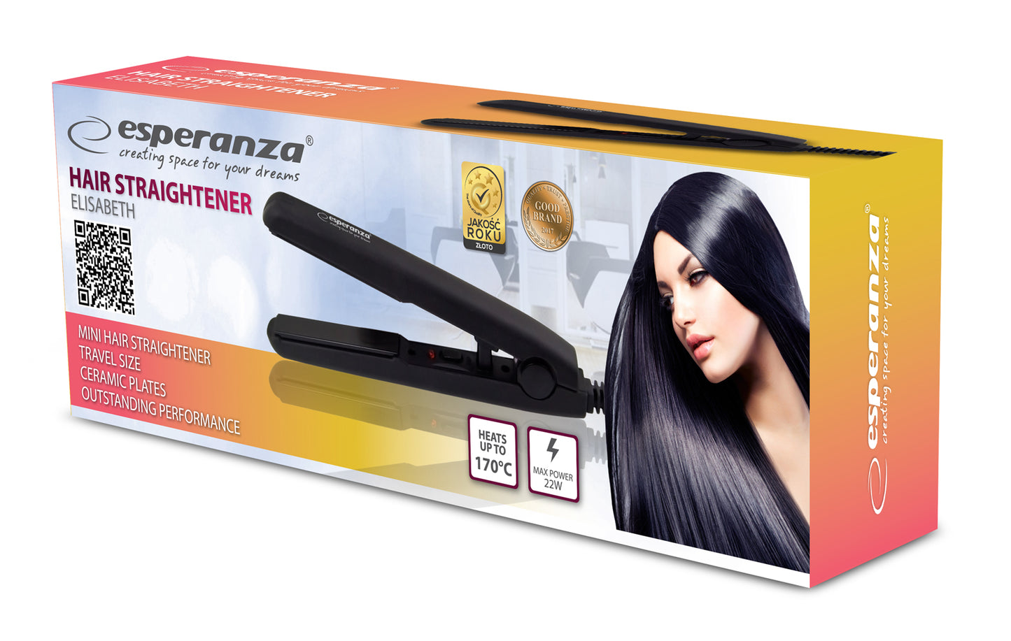 Esperanza Hair Straighteners – EBP008 Esperanza Elisabeth Mini Hair Straightener – image 3