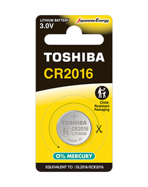 PLASTROL Alkaline, coin-cell, and zinc-carbon – CR2016 battery, blister pack, 1 piece