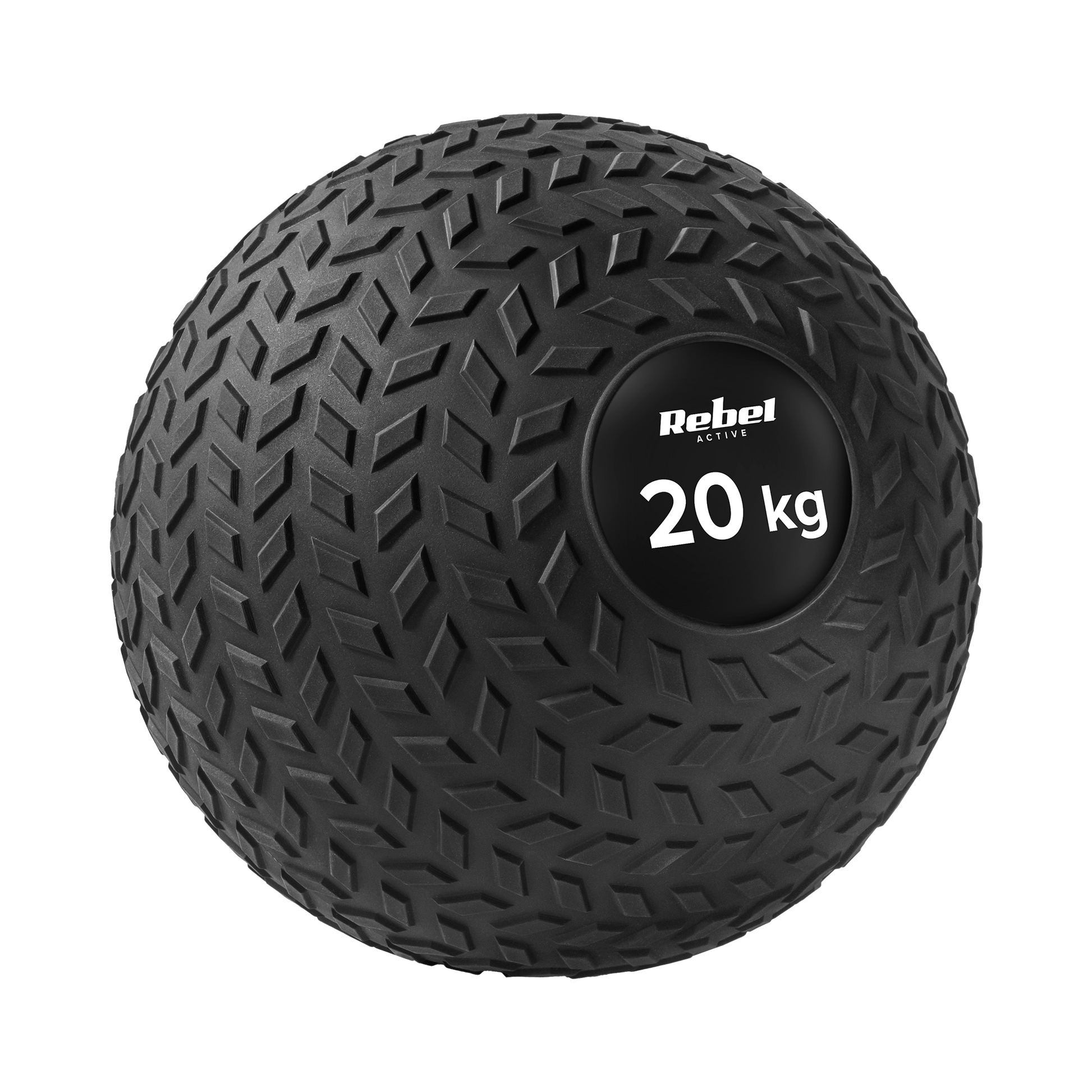 Small Slam Ball for Rehabilitation Exercises, 23 cm, 15 kg, REBEL ACTIVE Rebel