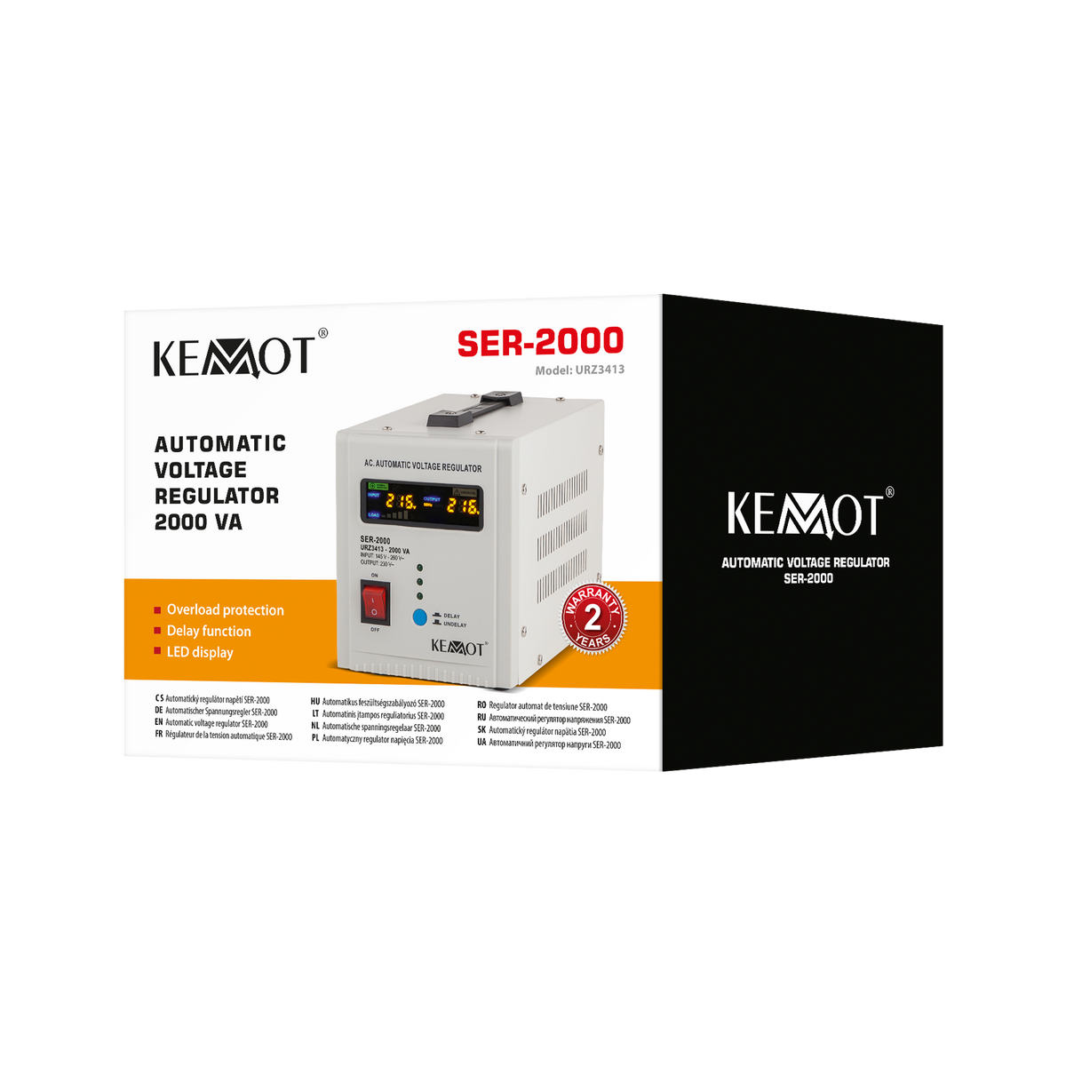 Kemot Voltage Stabilizers – KEMOT SER-2000 Automatic Voltage Stabilizer – image 5