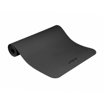 Rebel Exercise mat for yoga, Pilates, and fitness, 183x61 cm, 6 mm thick, TPE material, black, REBEL ACTIVE