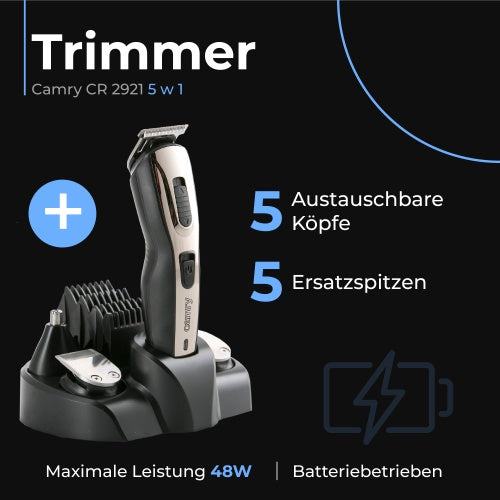 CAMRY Shavers – CR 2921 5-in-1 Trimmer – image 6
