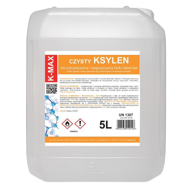 Xylene solvent organic diluent for paints and varnishes K-MAX 5L