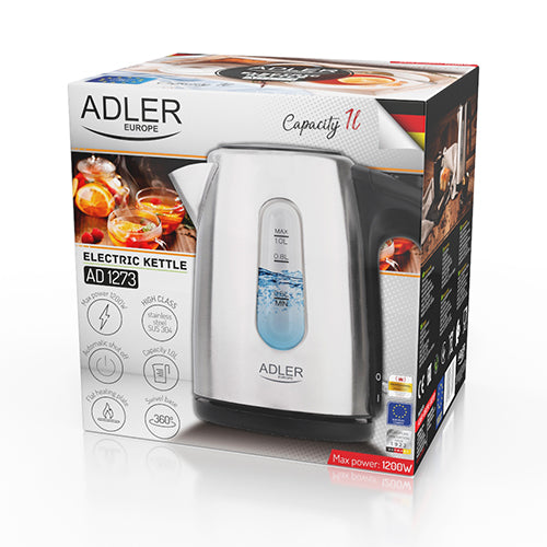 ADLER Electric kettles – AD 1273 1.0-liter metal kettle – image 2