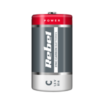 Rebel Alkaline, coin-cell, and – REBEL R14 Zinc-Carbon Batteries, 2 per pack – image 2