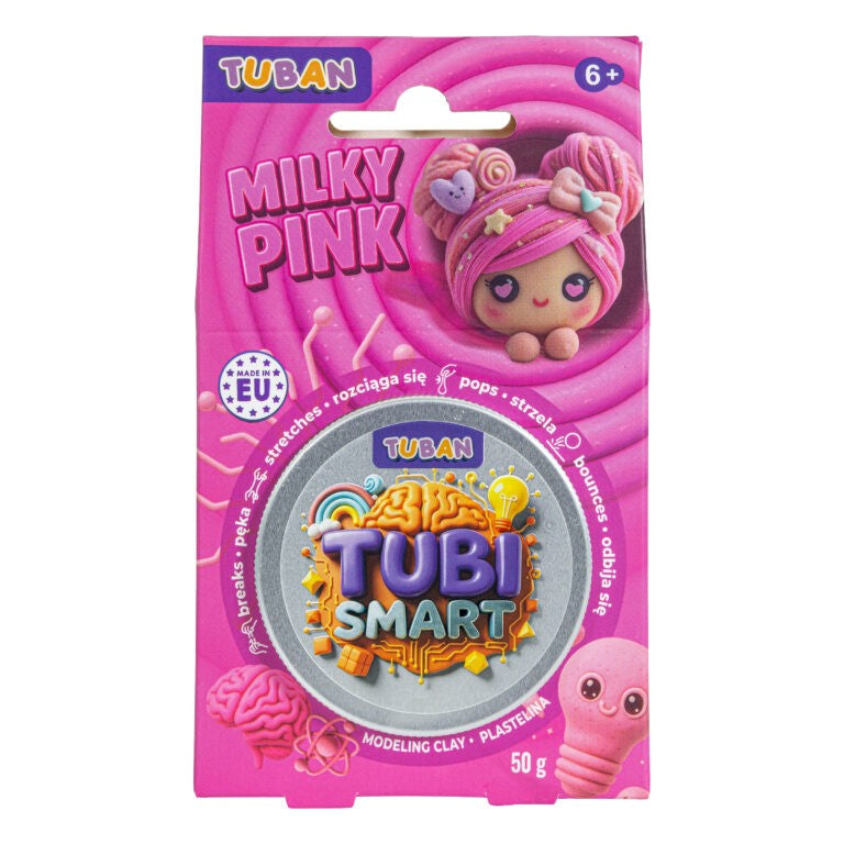 TUBAN Play-Doh – Tubi Smart Modeling Clay - Milky Pink, 50 g – image 2