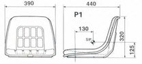 KAB Seating P1 tractor seat PVC - KAB Seating Vehicle Seat (image 2)