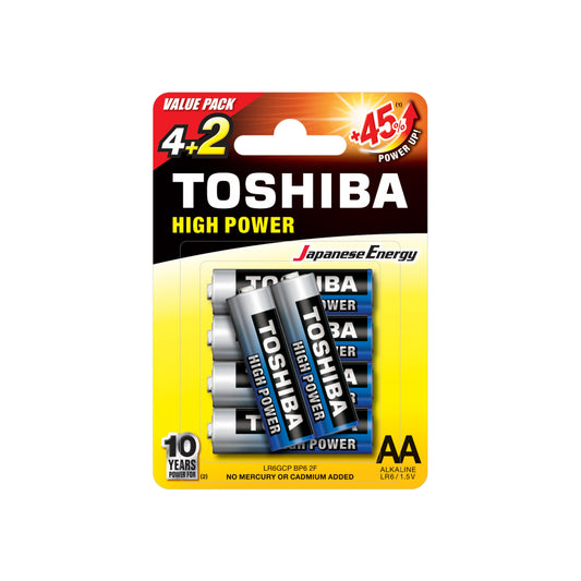 PLASTROL Alkaline, coin-cell, and zinc-carbon batteries – LR6 Battery Promo Pack 4+2