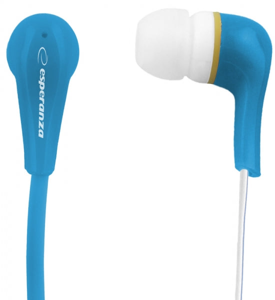 Esperanza Earbuds – EH146B Lollipop In-Ear Headphones, Blue, Esperanza
