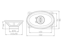 Blow Car Speakers – 0960# Blow WH-4616 4x6" 2-way car speaker set – image 2