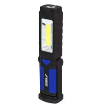 Dedra 3W COB LED + 1W LED Flashlight, Rectangular with Base, Batteries Included