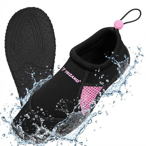 TRIZAND Black and Pink Water Shoes - Size 37, 5 mm, Trizand – image 4