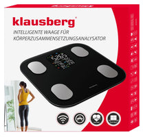 Klausberg Electronic bathroom scale with body composition analyzer, white, Klausberg, KB-7855 – image 3