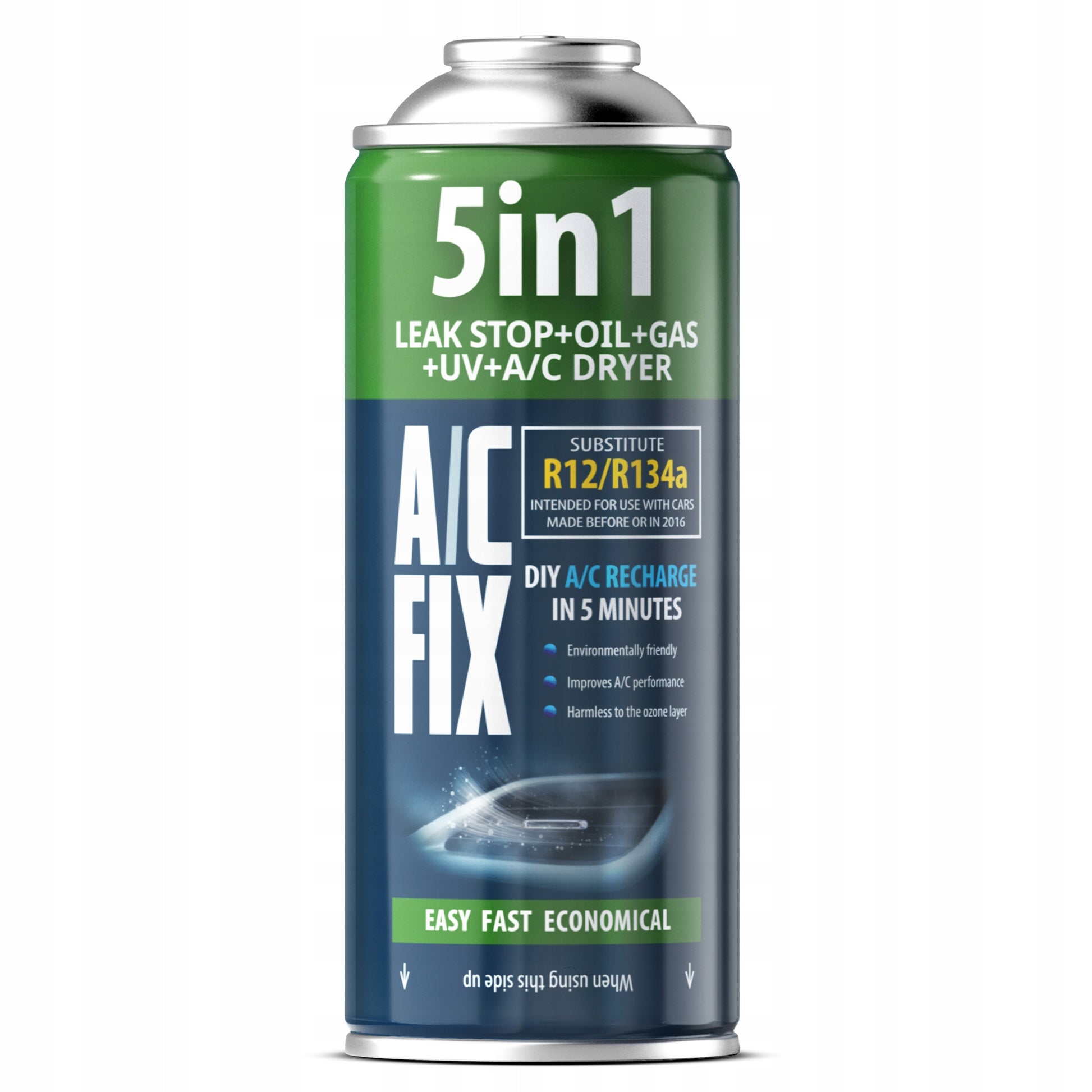 Blow 52-335# 5-in-1 Air Conditioning Refrigerant R12, R134a, 235 g, AC Fix, 24-pack – image 2