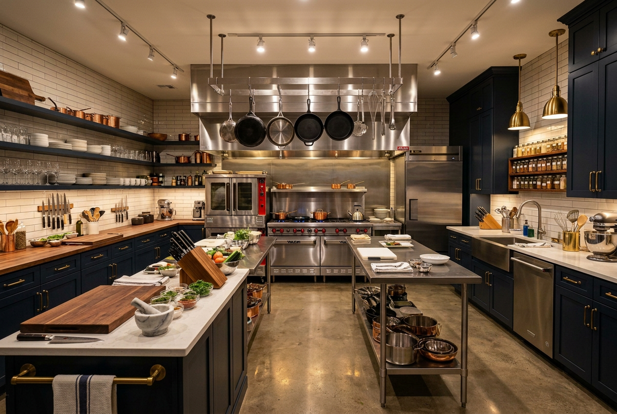 Kit out a kitchen, front to back