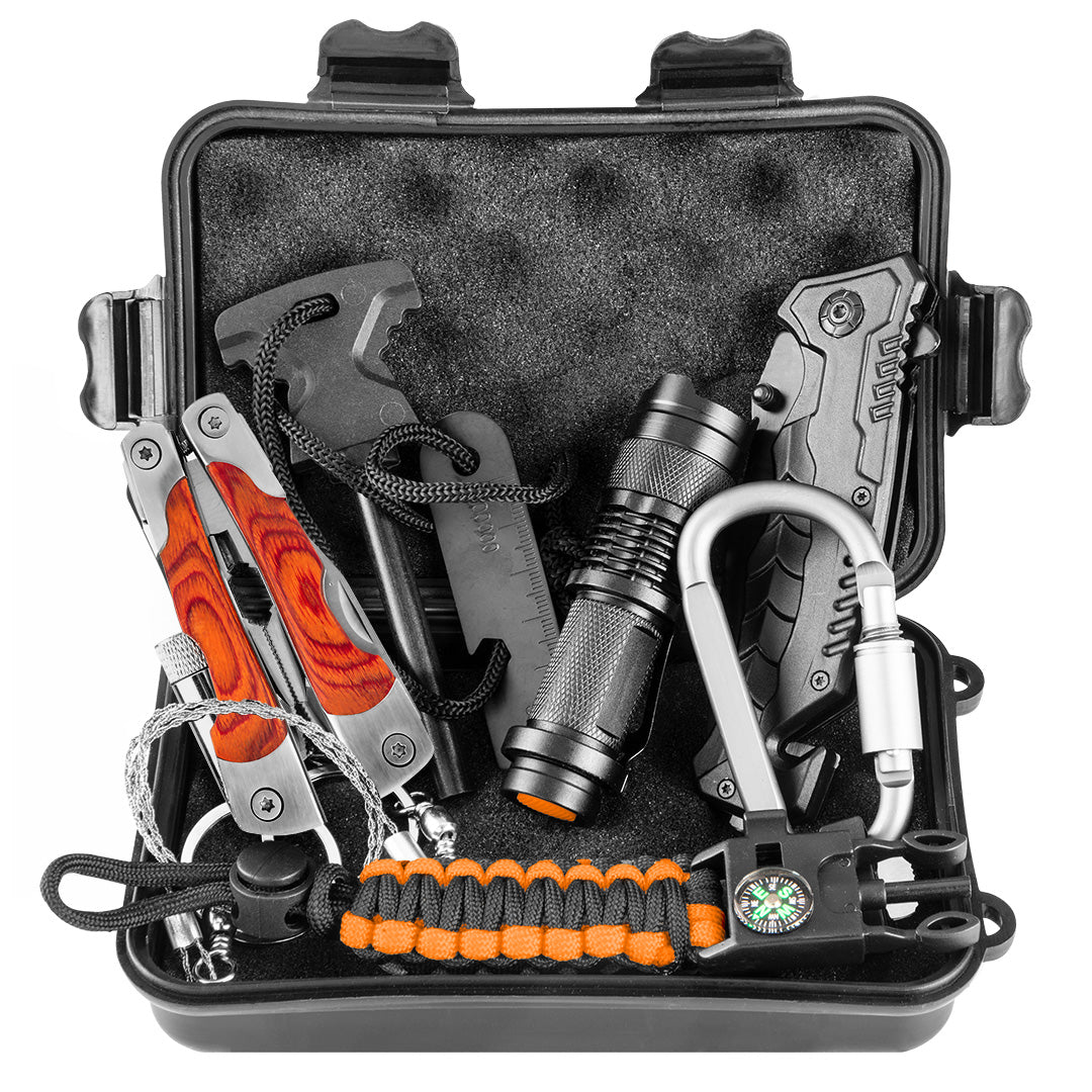 NEO TOOLS Survival (gloves – 8 in 1 survival kit in a box