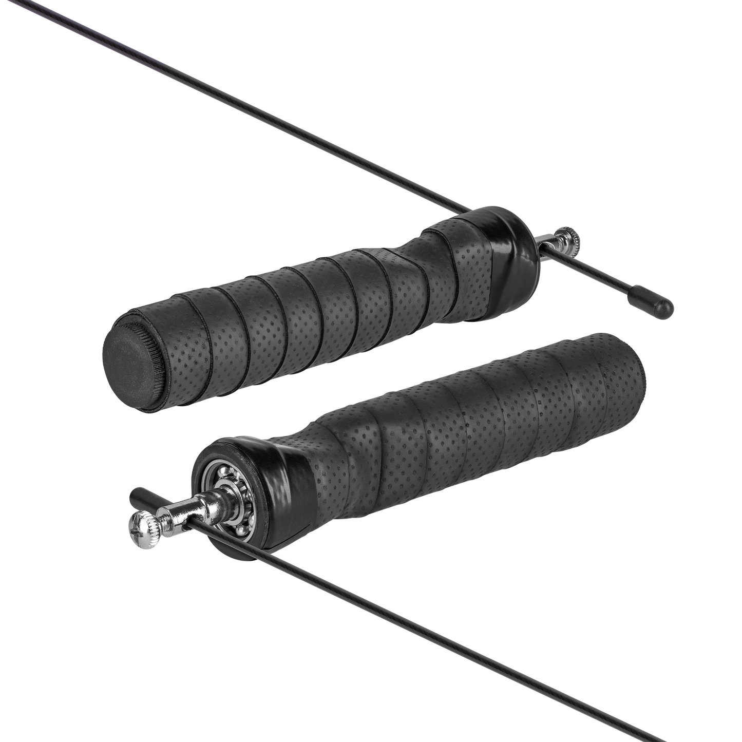 Rebel Boxing jump rope with rubber handle, 2x100g weights, and metal bearing, 300 cm, adjustable, REBEL ACTIVE – image 3