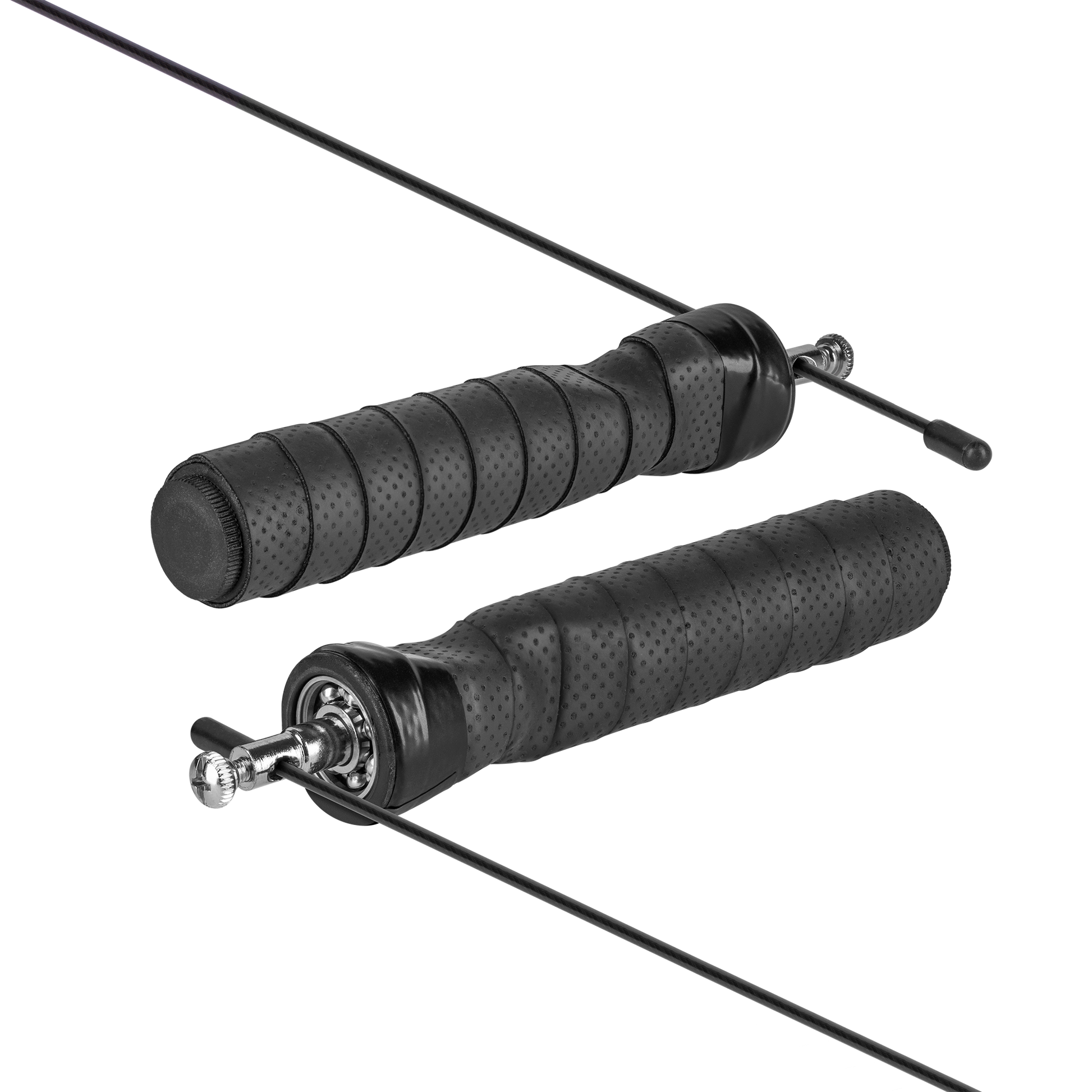 Rebel Boxing jump rope with rubber handle, 2x100g weights, and metal bearing, 300 cm, adjustable, REBEL ACTIVE – image 3