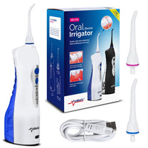 ProMedix Promedix Cordless Irrigator, Dental, for Teeth, Replacement Tips, White, PR-770 W