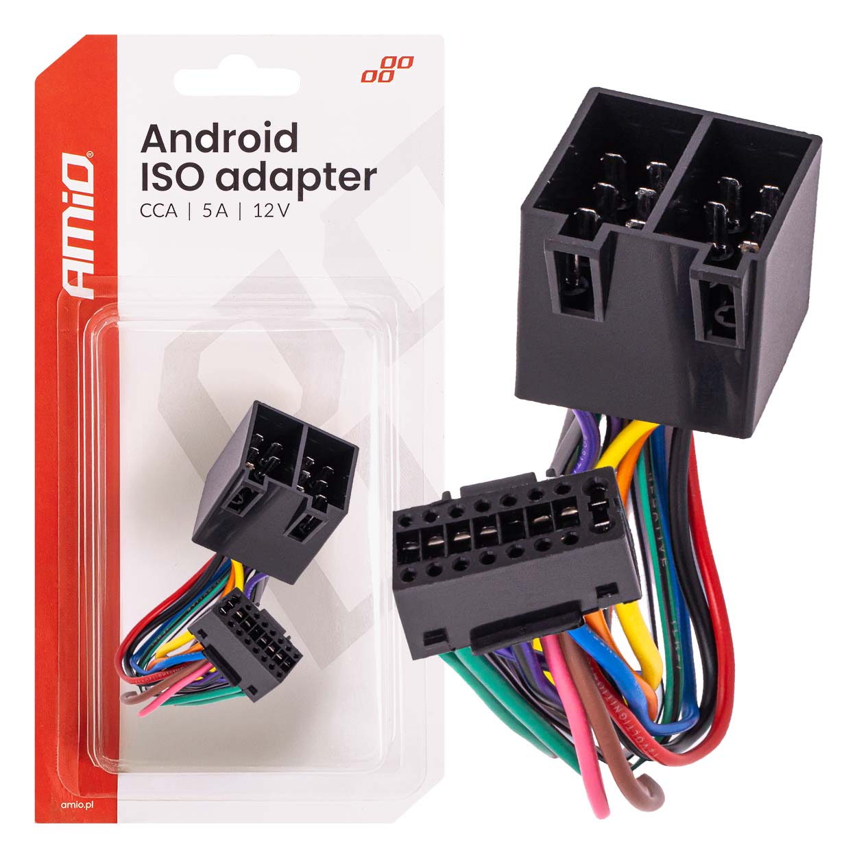 AMiO Radio-controlled, electric – Android ISO CCA 5A 12V AMIO-04442 Radio Adapter