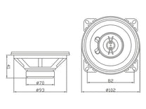 Blow Car Speakers – 30-601# Blow S-100 Speaker 4 ohms – image 2