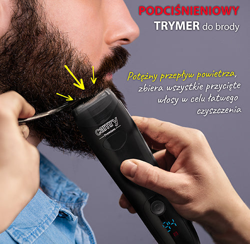 CAMRY Shavers – CR 2833 Vacuum Beard Trimmer – image 6