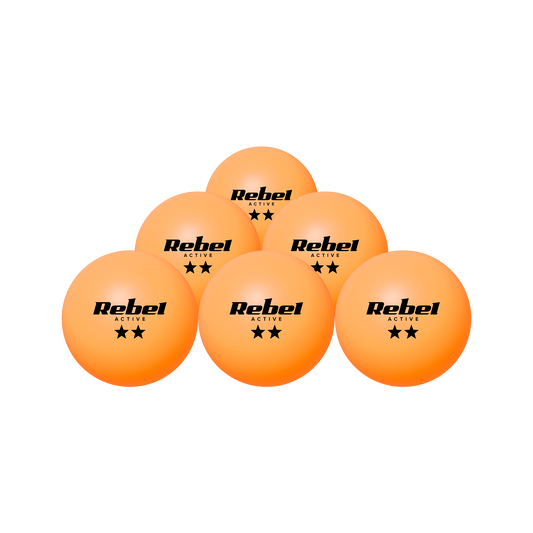 Rebel Set of table tennis balls * *, ABS material, 6 pcs, REBEL ACTIVE