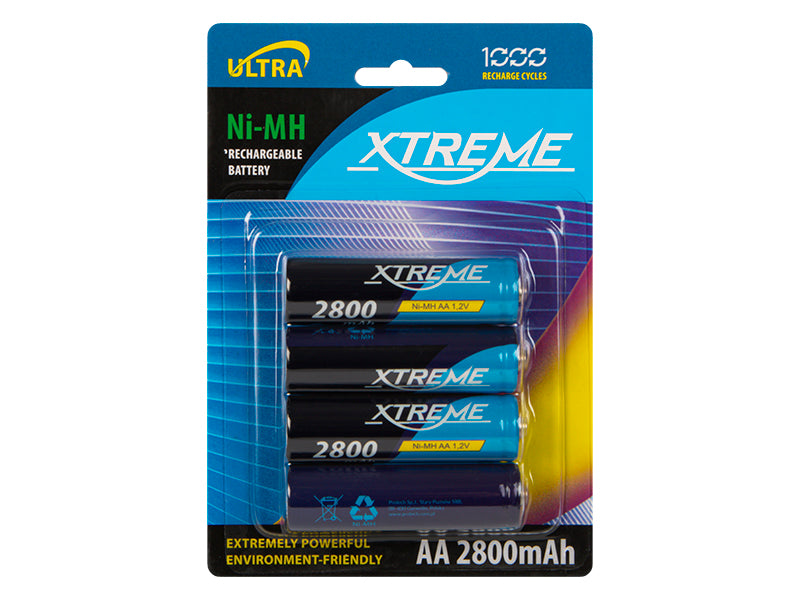 Blow Rechargeable – 82-601# Rechargeable Battery R6 Ni-MH AA 2800mAh Xtreme, 4-pack