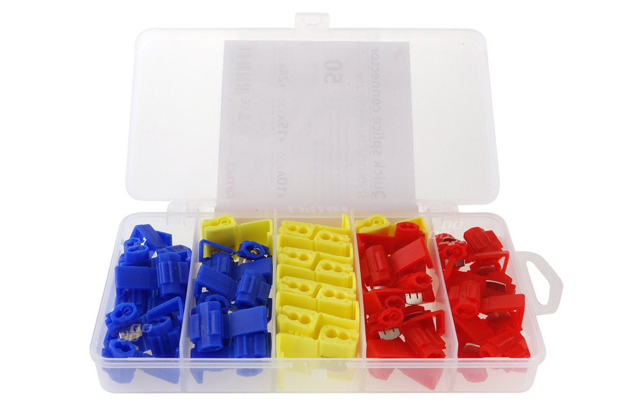 AMiO Quick-connect – Electrical Quick Connectors, Complete Set of 50 pcs. amio-02346