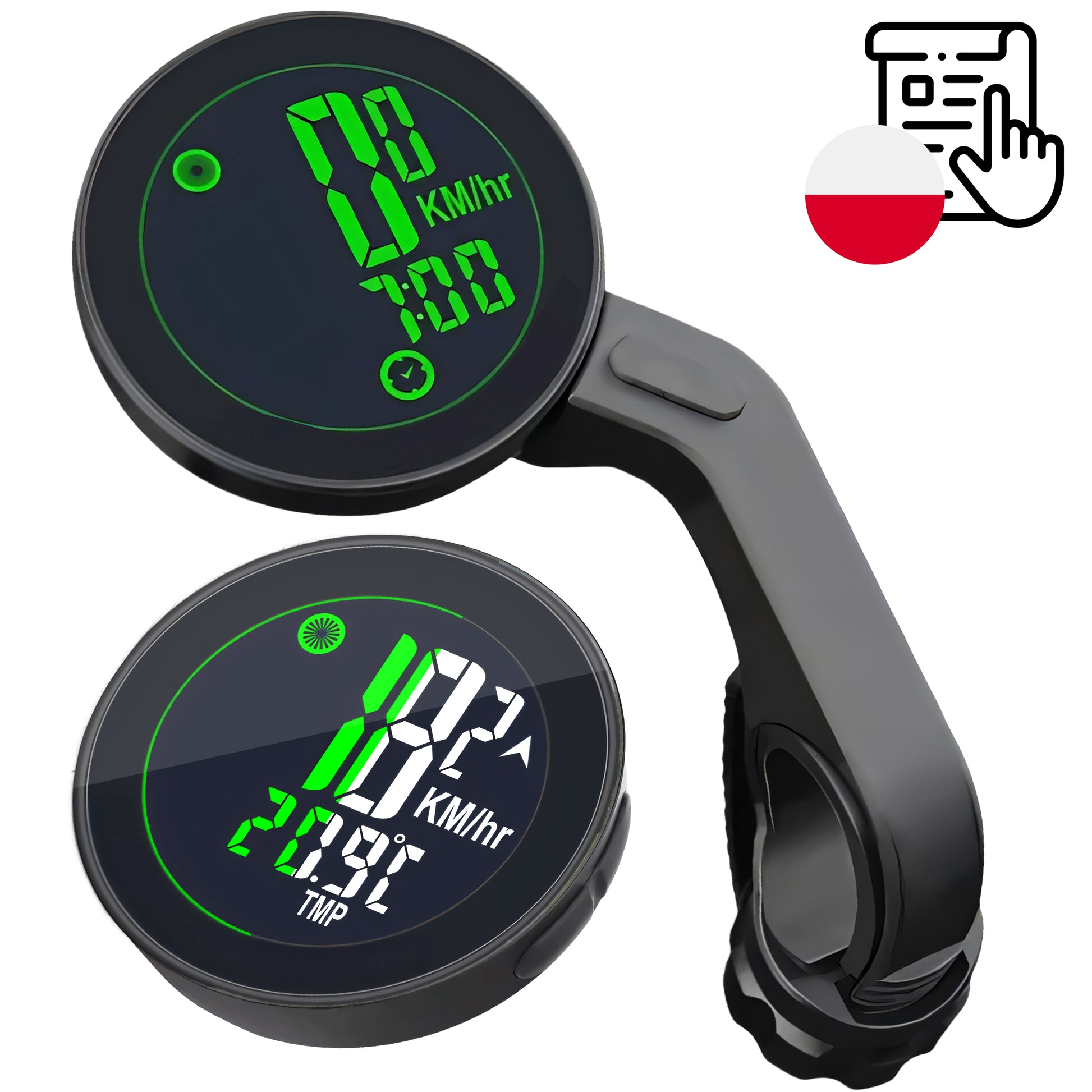 RTO Large Wireless Backlit 20-Function Waterproof Bike Computer + ER1023 Mount – image 4