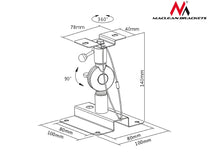 Maclean Speaker Mount / Hanger for Maclean Speakers, Set of 2, MC-553 – image 5