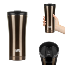 Teesa Thermal mugs, thermoses and – TEESA thermal mug 500ml dark brown – image 4
