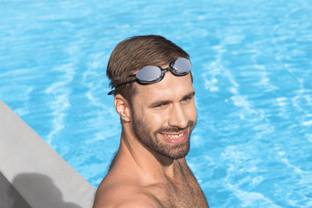 BESTWAY Swim caps, masks, fins – Bestway 21066 Black Mirrored Swimming Goggles – image 2