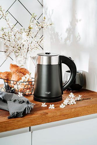 Electric kettles – AD 1372 black 0.6-liter metal kettle