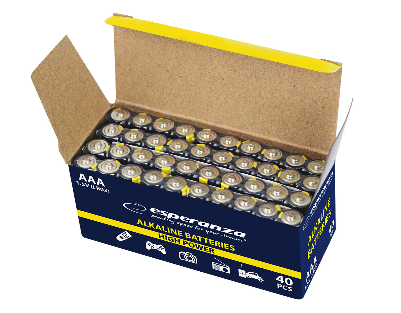 Esperanza Alkaline, coin-cell, and zinc-carbon – EZB115 Esperanza AAA Alkaline Batteries, 10-Pack – image 7