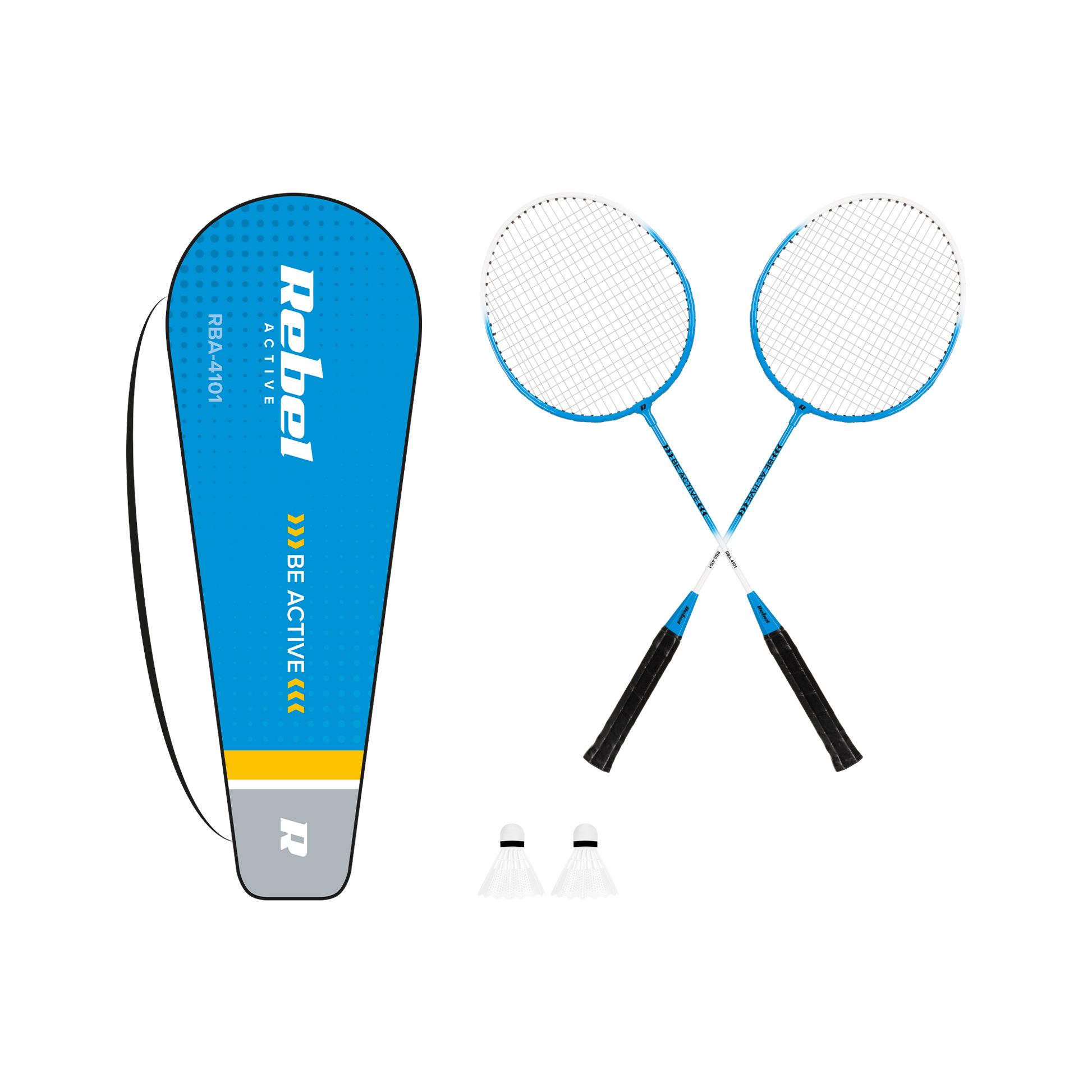 Rebel Badminton set, hardened steel, REBEL ACTIVE