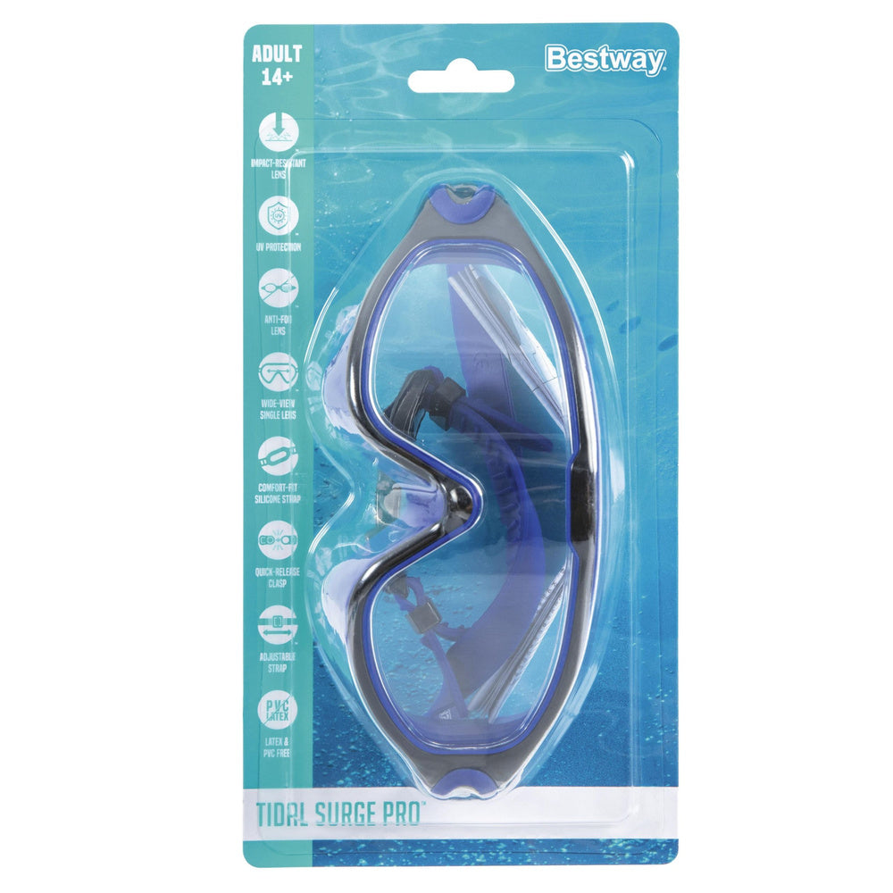 BESTWAY Swim caps – Bestway 21194 Adjustable Black and Blue Swimming Goggles – image 4